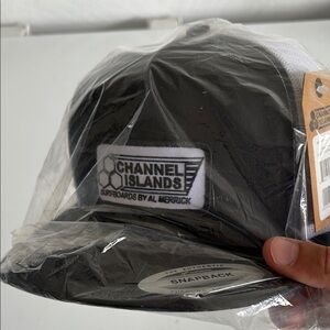 Channel Islands Black and White Snapback Hat